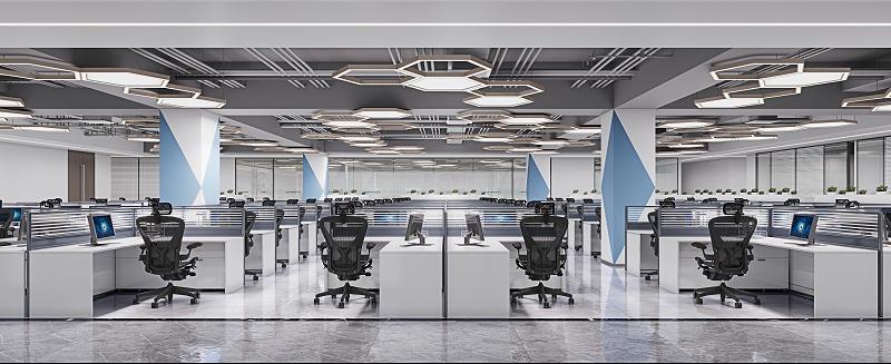 開放辦公區(qū)設計裝修