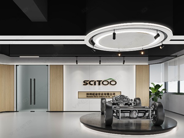 機(jī)械簡約感滿滿的空間裝飾設(shè)計_適途實業(yè)辦公室裝修案例效果圖