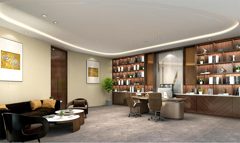 辦公室裝修-董事長辦公室設(shè)計-文豐裝飾
