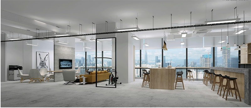 深圳辦公室設(shè)計(jì)效果圖-文豐裝飾