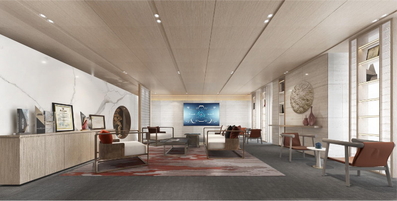 中式辦公室設(shè)計(jì)-文豐裝飾