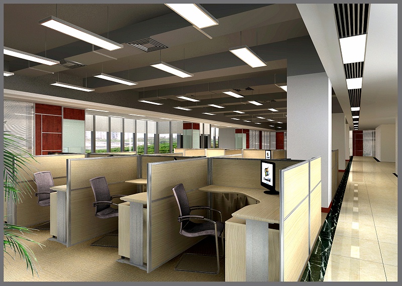 無(wú)吊頂辦公區(qū)設(shè)計(jì)