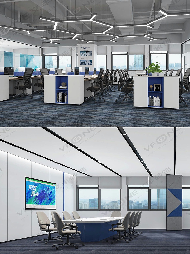 深圳辦公室裝修設(shè)計(jì)效果圖-文豐裝飾