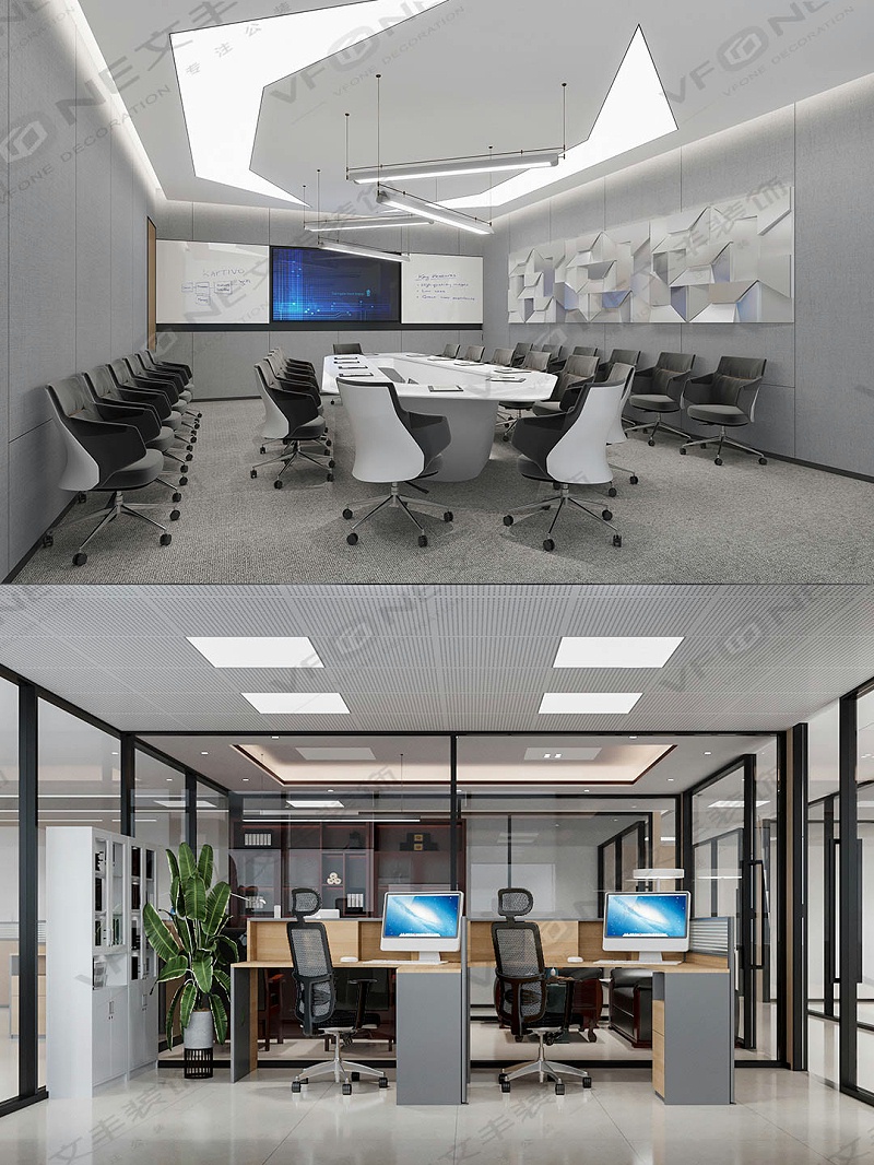 效果圖展示-辦公室設(shè)計(jì)-文豐裝飾