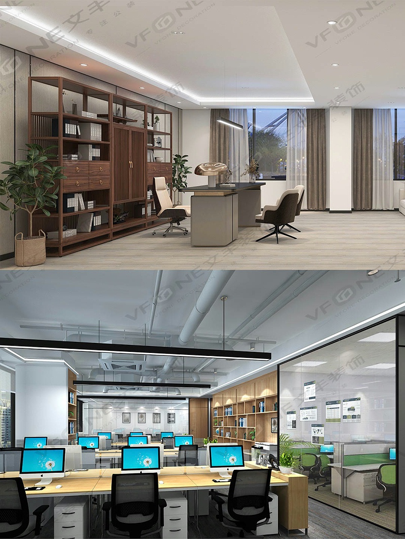 辦公室裝修設(shè)計(jì)效果圖-文豐裝飾