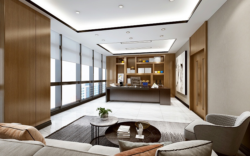 總經(jīng)理辦公室設(shè)計(jì)效果圖