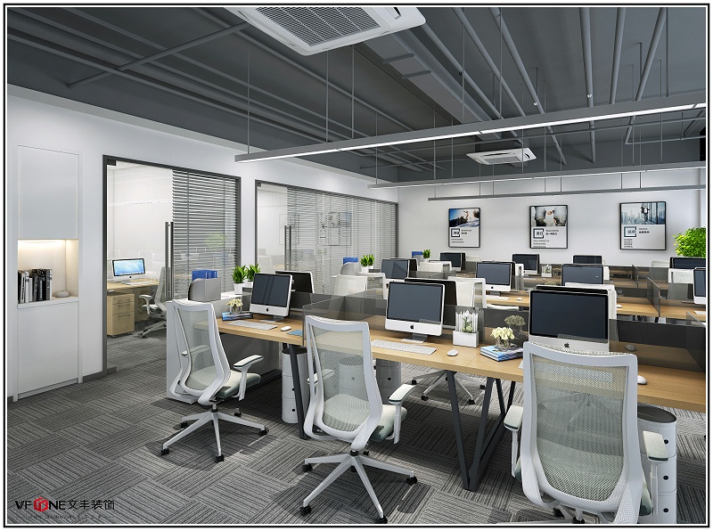 辦公室設(shè)計(jì)效果圖-文豐裝飾