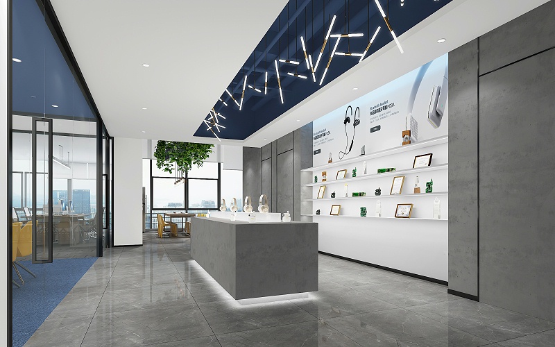 辦公室設(shè)計效果圖-文豐裝飾